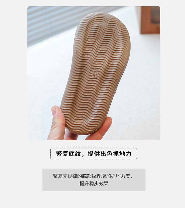 Product Introduction of Children's Closed Toe Boken Half Slippers 2025 Spring New Flat Non-Slip Soft Bottom Girls' Slip-on Outdoor Slippers 4