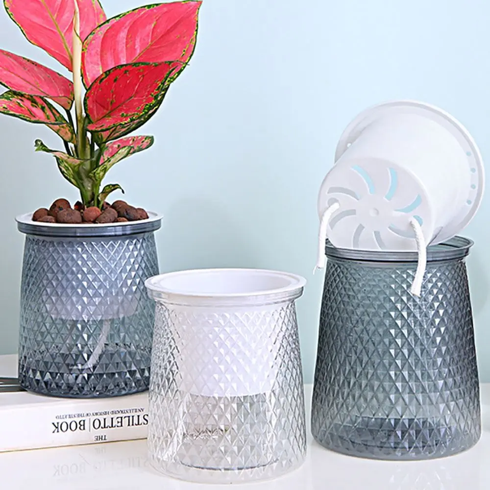 Chậu Cây Bằng Nhựa, Thực Dụng, Tự Tưới Nước, Đồ Dùng Làm Vườn, Chậu Hoa, Có Mức Nước Nhìn Thấy, Chậu Trồng Cây Thủy Canh