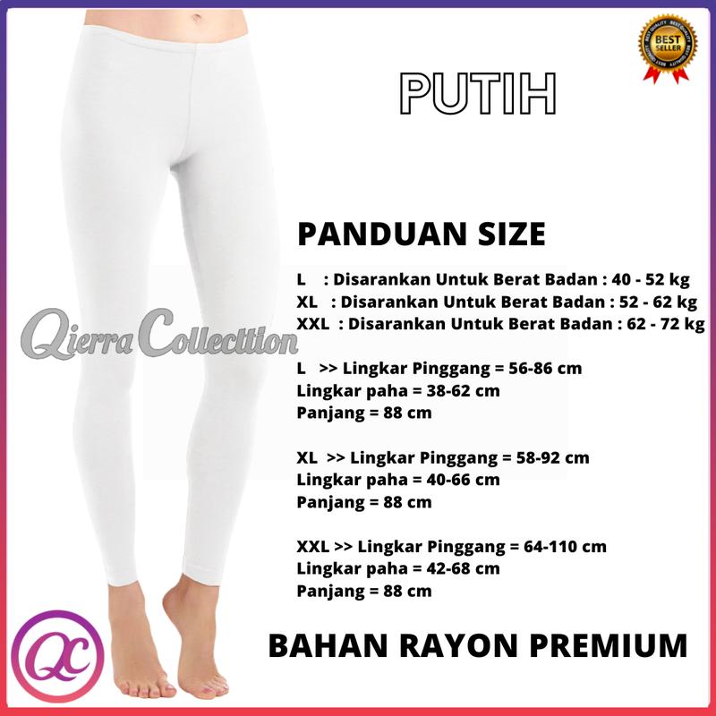 Product Introduction of Legging Polos Warna Bahan Spandex Rayon Dan Jersey Super size L, XL, XXL READY STOK 0