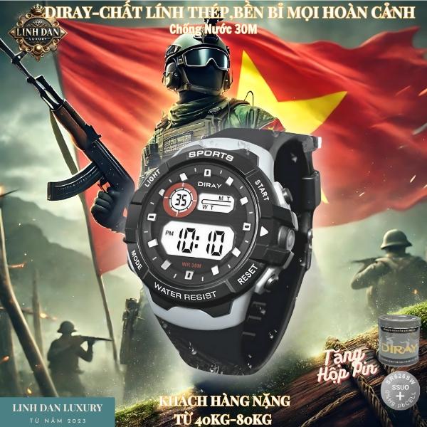 [DIRAY 2141G] Đồng Hồ Nam Thủy Quân Lục Chiến | Điện Tử – Đèn LED – Chống Nước 30M | Mẫu Đồng Hồ Nam Đẹp | Cho Học Sinh Cấp 2, 3 & Sinh Viên