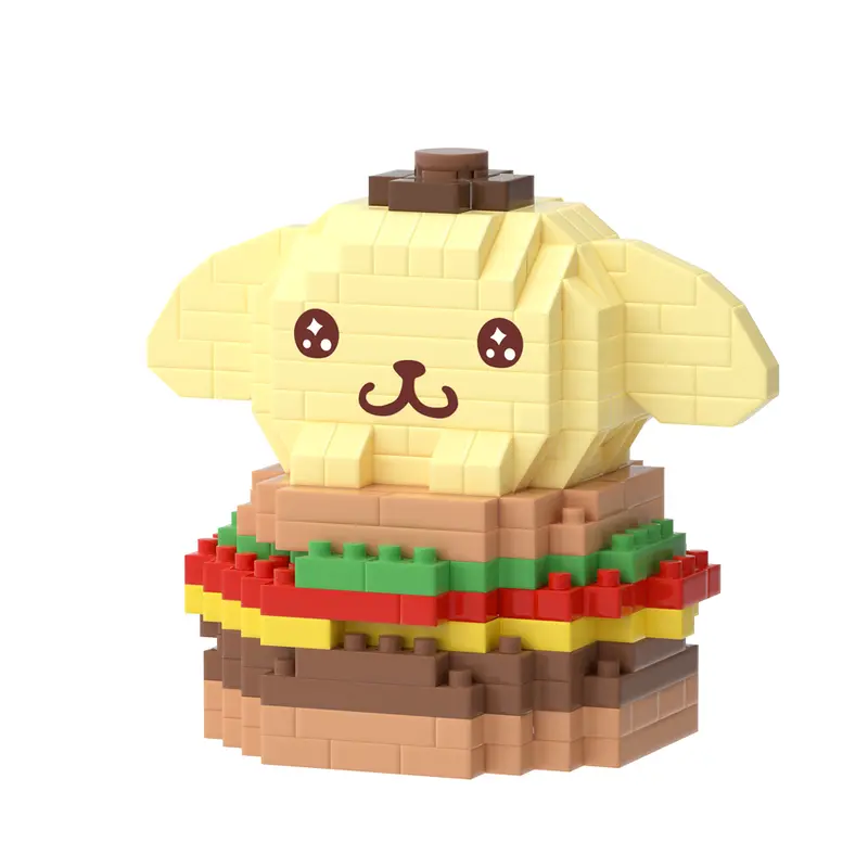 MKSM Nano Block Sanrio Camilan Musim Panas Kotak Balok Susun Mainan Anak Edukasi DIY 3DPuzzle Toys 8