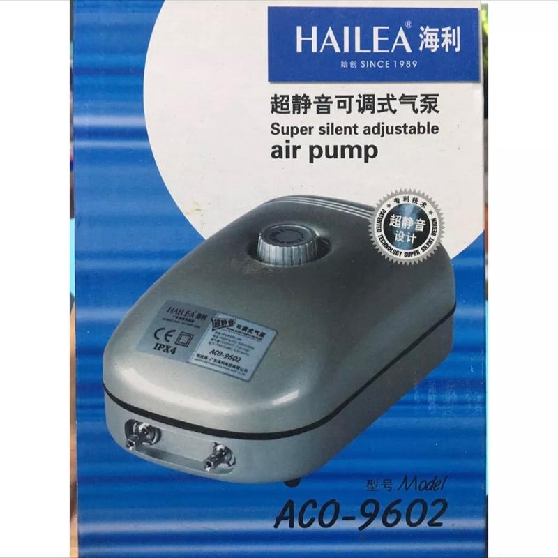 MÁY SỦI KHÍ (tang dây và quả sủi) HAILEA ACO 9602 – MÁY SỦI KHÍ OXY CHO BỂ CÁ CẢNH Chạy siêu êm