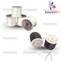 Gambar Tali Benang Karet Serat Elastis Kualitas Super Bahan Merangkai Gelang Kalung Aksesoris Diy Craft dari Krezoema shop Kab. Madiun 2 Tokopedia