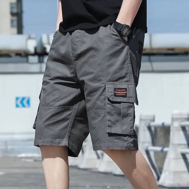 Men's casual shorts size M-4XL elastic waist pockets good quality and cheap vae084