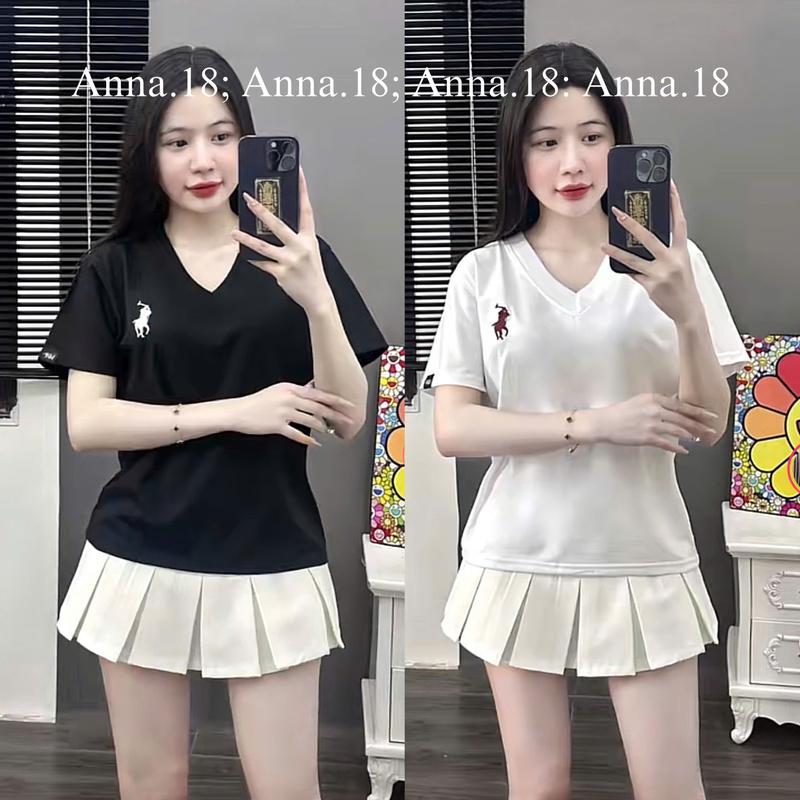 Áo Phông cotton 4 chiều mềm mát form vừa ( baby tee THÊU NGỰA ) CHẤT MỀM FORM DƯỚI 56KG