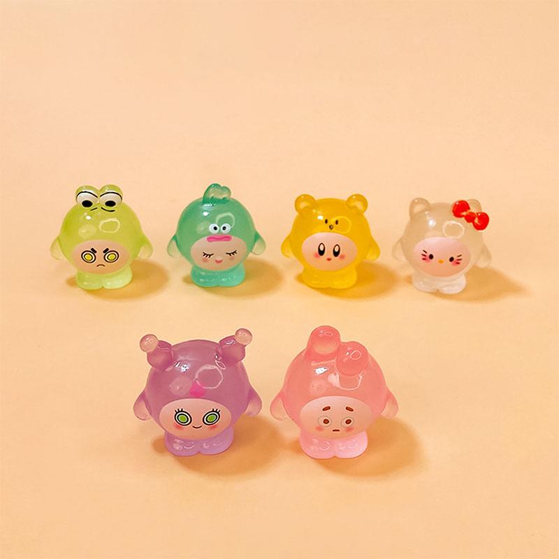 Product Introduction of 1Pc Mini Luminous Cartoon Micro Ornaments Miniature Animal Potted Decoration Home Micro Landscape Accessories 15