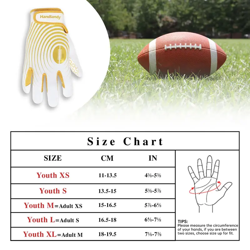 Eid Al-Adha Football Gloves for Adults and Youth (1 Pair), Summer Lightweight and Flexible Sports Baseball Football Accessories, Hand Protection Gloves, 1