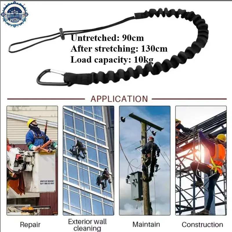 Tool Lanyard Fall Protection Leash With Aluminum Lock Safety Tool 20 LB ...