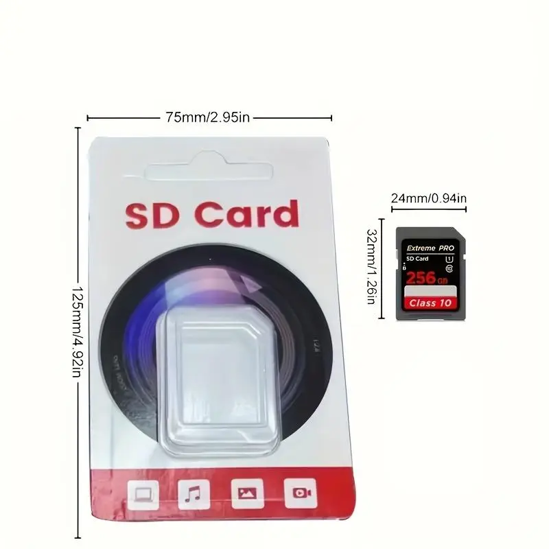 4K HD Quality High Speed SD Card, Memory Card SD Card for Camera, 1 Count Efficient Transimission Flash Card, Professional Camera Accessories, Best Gifts for Men 1