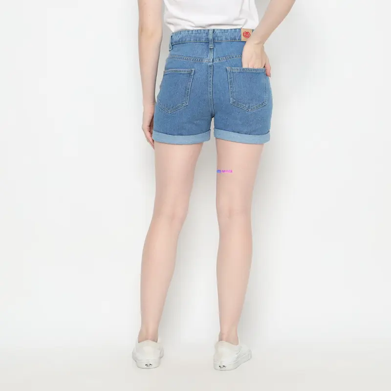 Nuber Hotpants Celana Pendek Wanita Jeans Blue Zinnia Biru 2