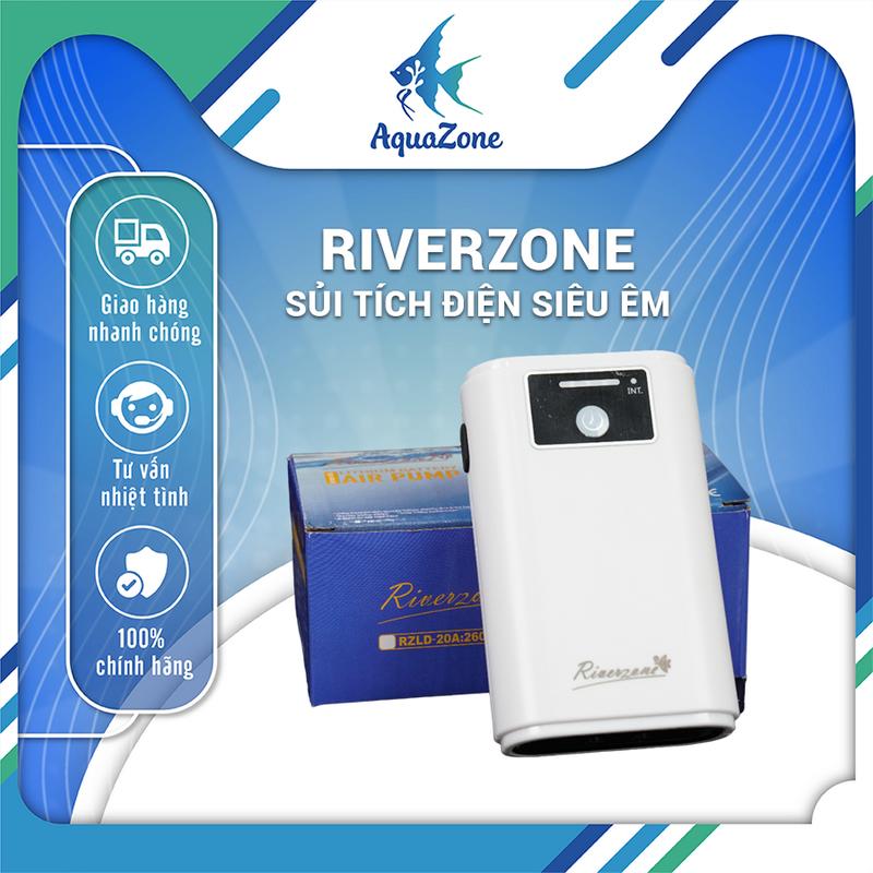 Máy sủi oxy tích điện siêu êm RIVERZONE sử dụng pin dung lượng cao (Chưa kèm đá sủi và dây oxy)