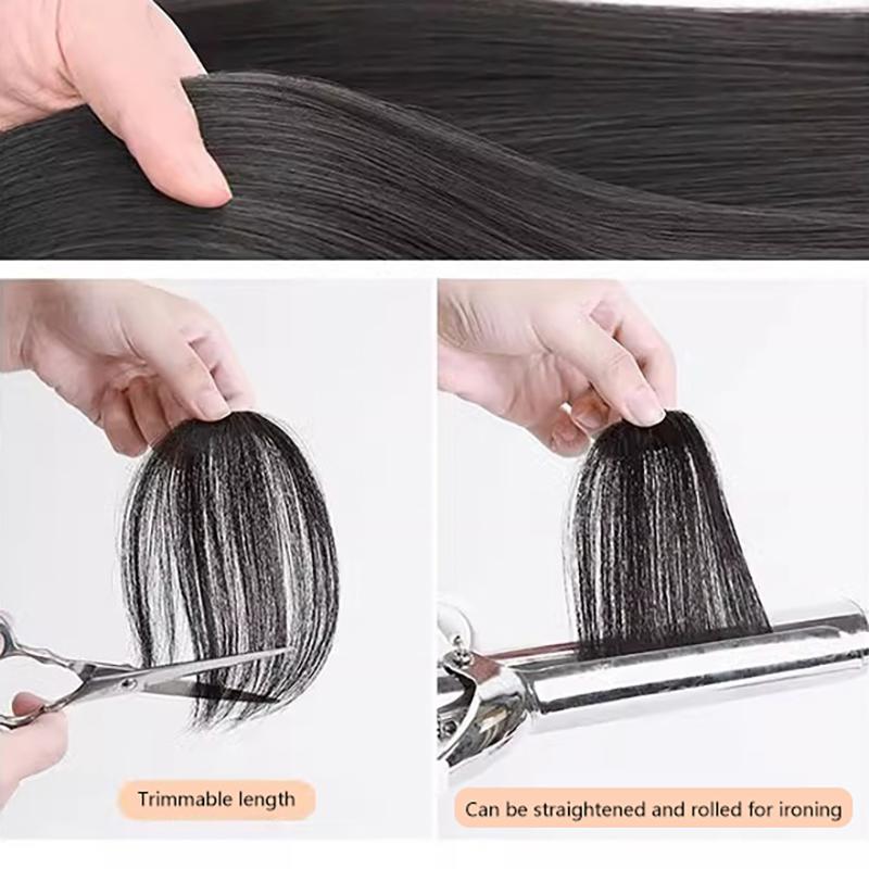 Sợi Tóc Mái Bằng Không Khí Nghiêng, Chất Liệu Tổng Hợp, Kích Thước Nhỏ, Tóc Mái Giả, Trông Tự Nhiên Và Vô Hình, Tóc Nối, Thích Hợp Cho Bé Gái, Phụ Kiện Tạo Kiểu 5