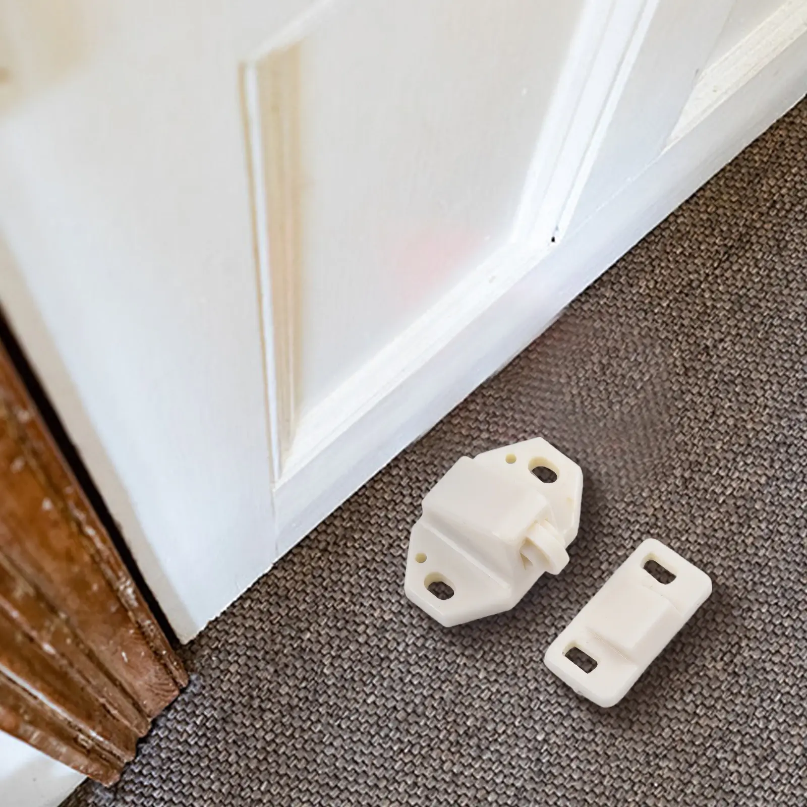 5Pcs Door Roller Catch Furniture Cabinet Closet Door Roller Catch With ABS Plastic Roller Catch Home Hardware Tool Accessories