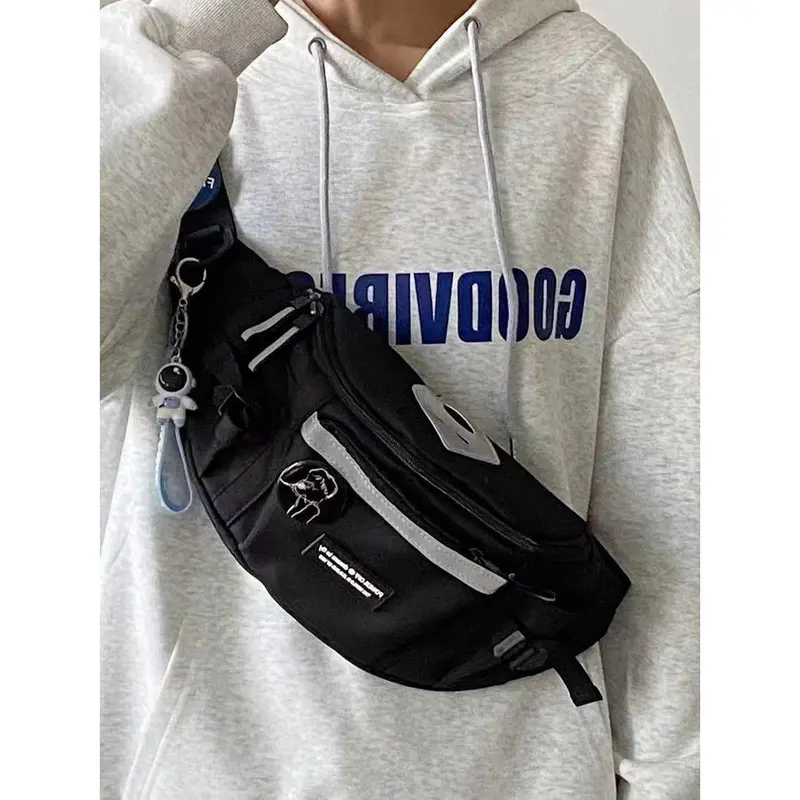 Túi Đeo Ngực, Phong Cách Harajuku Nhật Bản, Dành Cho Nam Giới, Túi Messenger Thể Thao, Dễ Phối Đồ Hàn Quốc, Thích Hợp Cho Học Sinh, Túi Đeo Vai Và Thắt Lưng Đi Xe Đạp, Thời Trang, Mới Năm 2024 1