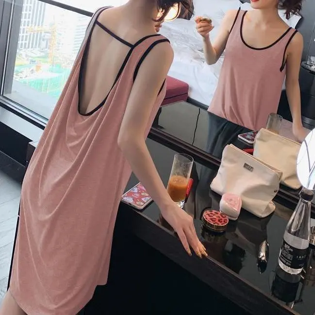 Áo Vest Lớp Nền Mới Mùa Hè, Màu Trơn Dễ Phối Đồ Tối thiểu, Dành Cho Cô Gái Béo, Cỡ Lớn (1.00 Kg-150.00 Kg), Thoải Mái, váy Ngủ, Áo nữ váy lụa váy corset váyxô vintage váy dolly váygile nữ, Top, Màu Đen, Umi, Women