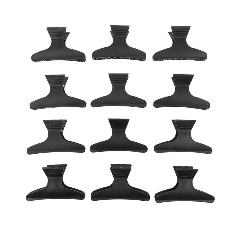 Product Introduction of Black Hair Clips Salon Tools Hairdressing Tools Plastic 8cm For Enhances Hair Styling Creativity Ideal For Salon Use 0
