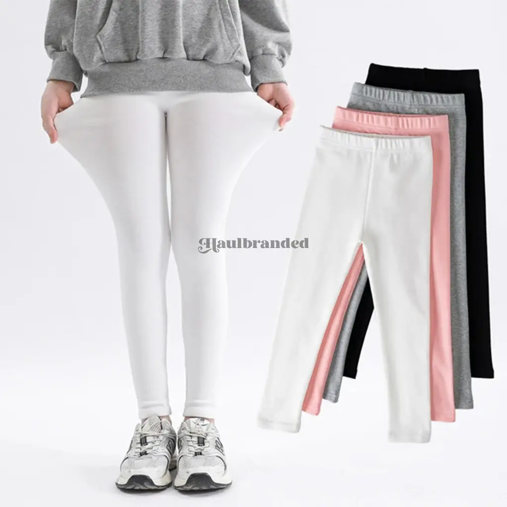 Legging Anak Polos Soft Kaos Rayon Usia 3-15Tahun