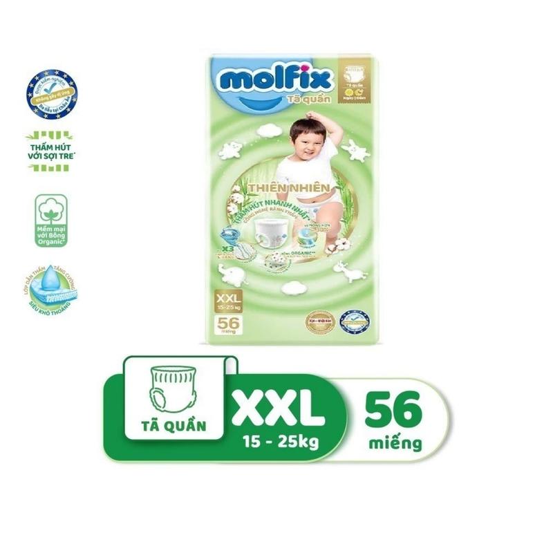 Tã Bỉm quần Molfix bịch đại nhiều miếng size M/L/XL/XXL Cho Bé