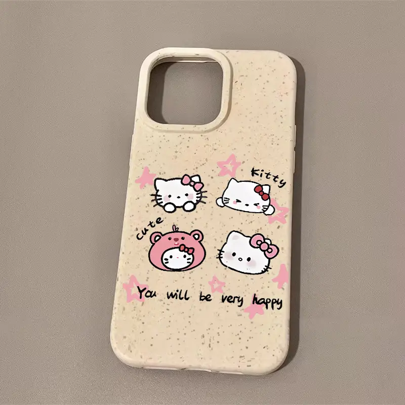 Ốp Điện Thoại, Cá Nhân Hóa, Họa Tiết Hello Kitty Loopy Ngôi Sao Màu Hồng, Tương Thích Với IPhone 15 13 14 16 12 11 X XR Xs Max 7 / 8 Plus Se2020, Làm Bằng Silicon, Chống Sốc Và Rơi, Vỏ Bảo Vệ 8
