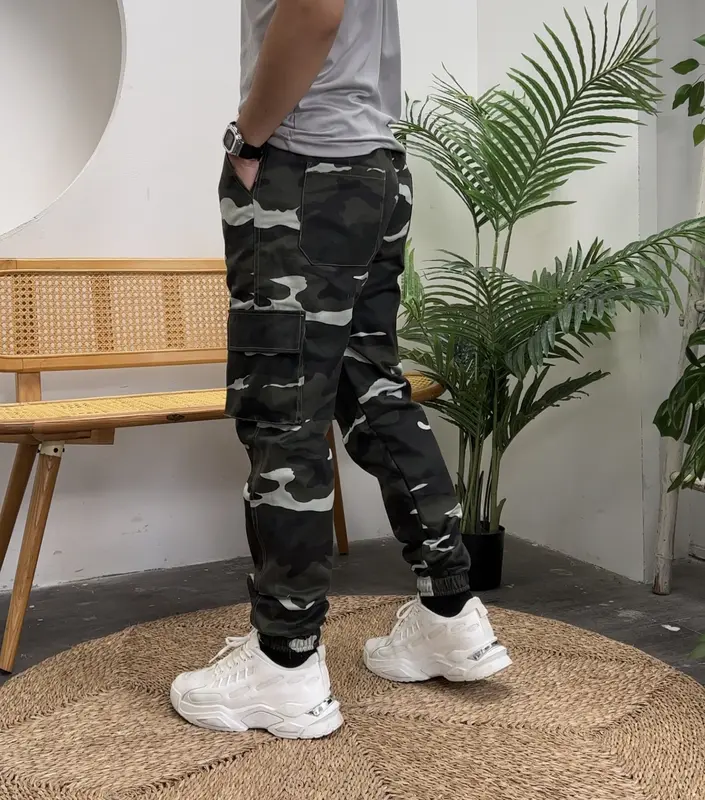 COMBO 2 Quần túi hộp rằn ri Quần bảo hộ lao động chất vải kaki form trẻ trung năng động có size từ 45kg đến 85kg Menswear Nam thámhiểm đi tiết sang trọng quanhoc sinh quan dai thông thường giặt bằng nước lạnh thô Nhung 4