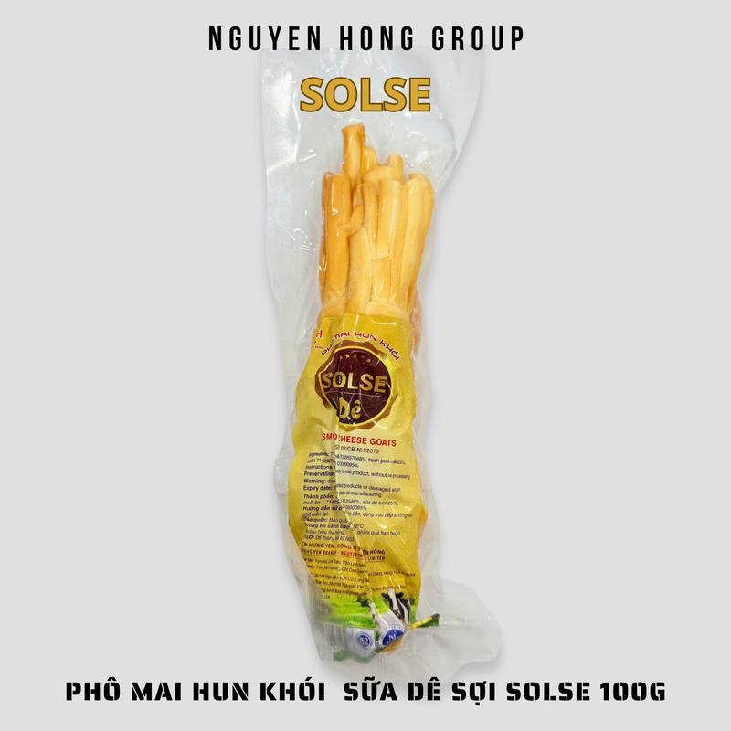 Phô mai hun khói mặn sữa dê sợi SOLSE 100g phomai ăn vặt xé sợi cheeze 2