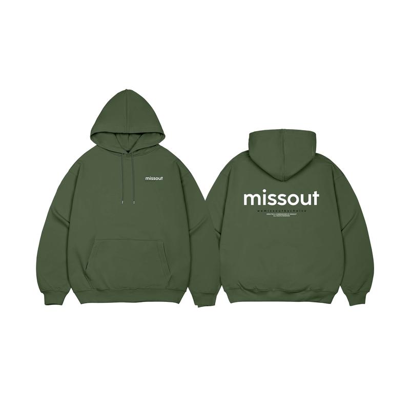 ÁO KHOÁC HOODIE MOOD MISSOUT - MOSS GREEN