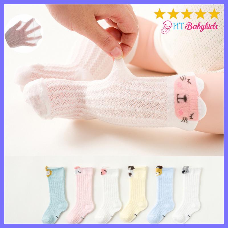  Tất Trẻ Em – Tất Lưới Đùi Họa Tiết Gấu Cho Bé Sơ Sinh 