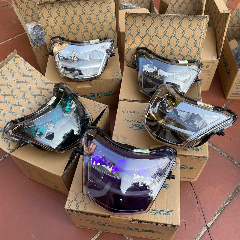 Đèn 2 tầng wave A 50/100/110CC, Alpha/S/RS,Future X chính hãng Zhipat Đèn Pha Led