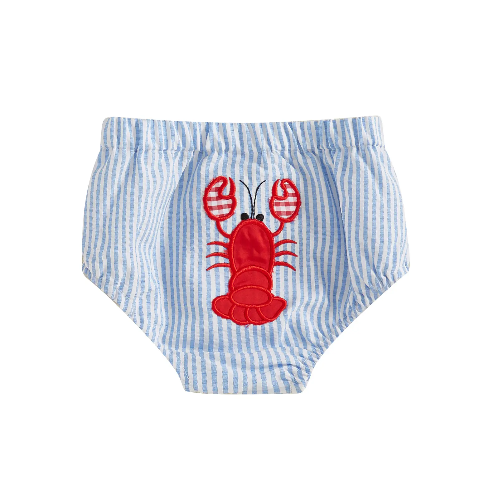 0-24Months Infant Newborn Baby Boys Shorts Summer Elastic Waist Lobster Embroidery Shorts Diaper Covers Bottoms