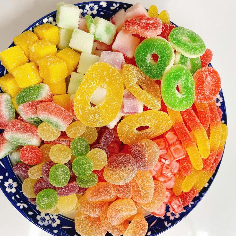 CÁC MÃ KẸO DẺO CHÍP PHỦ ĐƯỜNG MIX TỪ 300G-500G-1000G