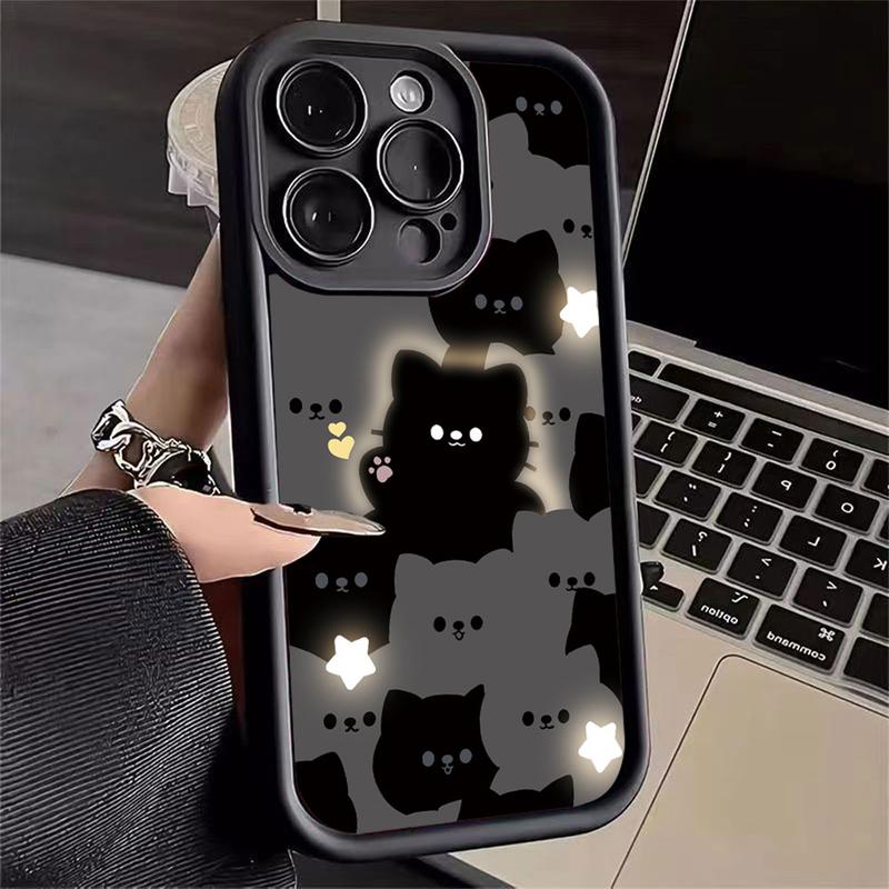 Casing Untuk hp Realme Note 60 Note 50 C63 C61 C65 C51 C51s C53 C67 C21Y C55 C15 C35 C30 C31 C20A C11 2021 Realme 10 11 9i 8i 6i 5 7i C30s C17 Narzo 50A Kartun Smart Cat Cute Kitty Couple Soft Case 5