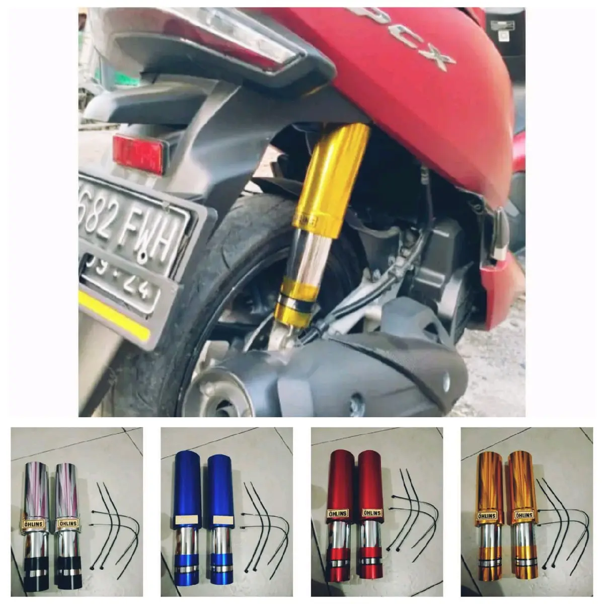 cover shock belakang PCX 150/160 all series