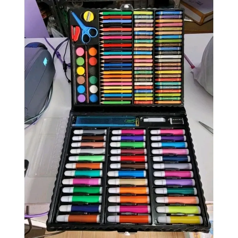 ART SET CRAYON Anak Set Koper 150 in 1 Paper Pen Pencil 1