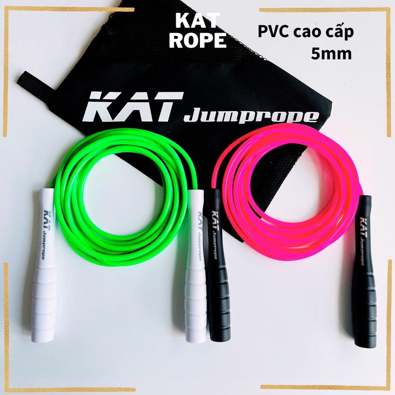 Dây nhảy tốc độ KATjumprope PVC 5mm, lõi nylon Speed rope - L2