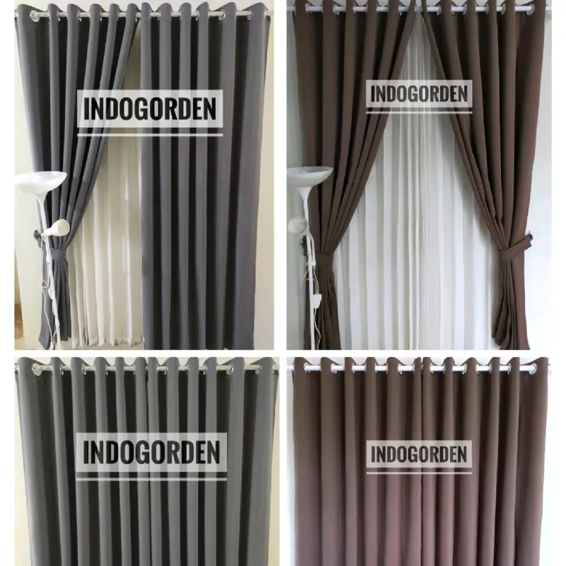 Gorden Blackout Polos Gorden Minimalis Gorden jendela pintu 4