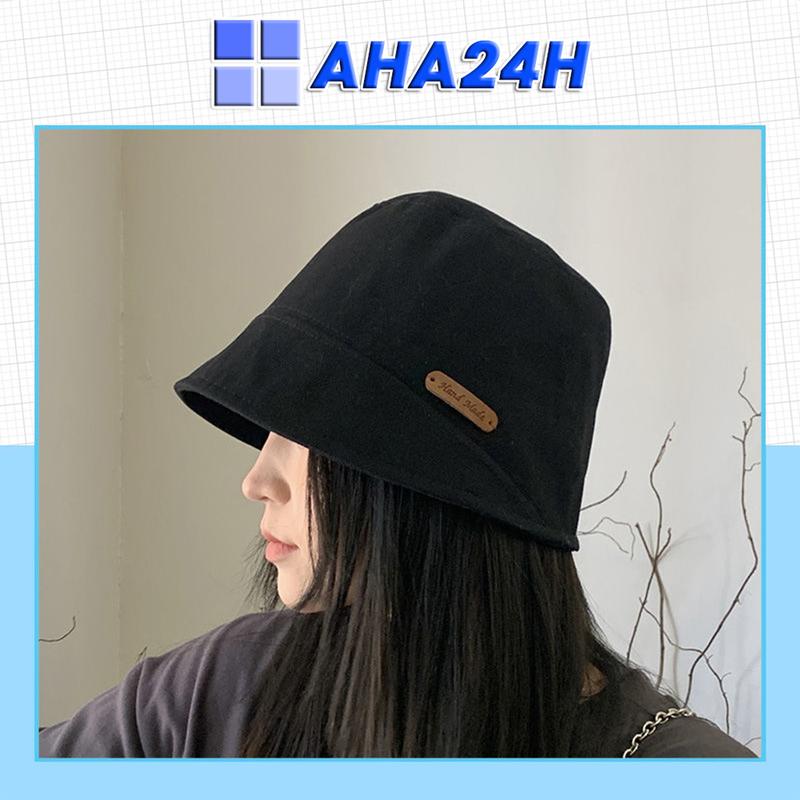 Mũ bucket dáng xiên thêu tem Hand Made AH1702 thời trang nam nữ Nón