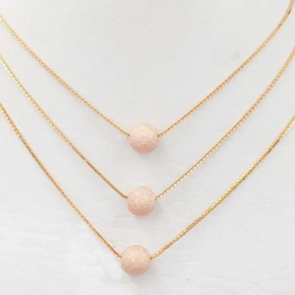Kalung Emas Santa Variasi Bola Gliter Gold 10K Semar Nusantara 6