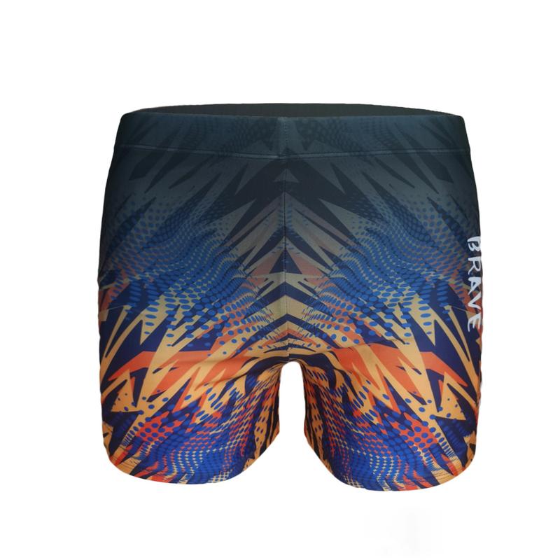 Product Introduction of Adult Men's Swimming Trunks Fashionable Printed Boxers plus-Sized plus Size Quick-Drying Swimming Equipment Hot Spring Swimming Trunks 19