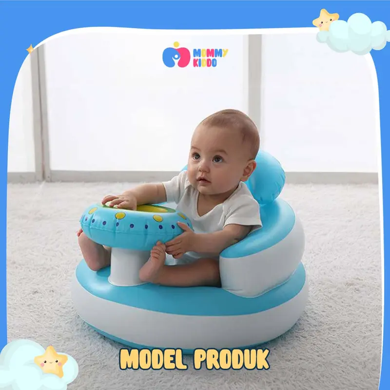 MOMMY KIDDO - (Ada Pompa Internal) Sofa Tiup Kursi Pompa Bayi Bentuk Meja 1