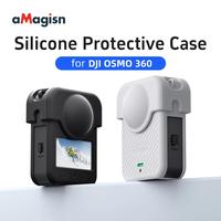 Gambar aMagisn Silicone Body Case for DJI Osmo 360 with Lens Cap Cover (Casing Silikon Kamera & Lensa Pelindung untuk OSMO360) - Black dari G-Rex Kota Administrasi Jakarta Barat 5 Tokopedia