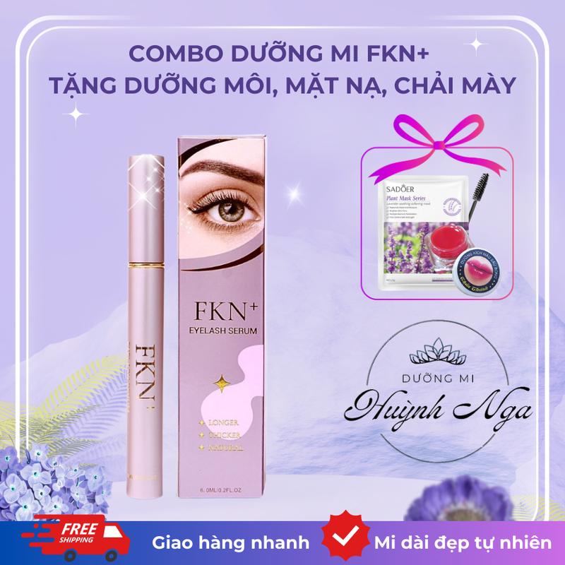 1 Dưỡng Mi FKN+ phiên bản giới hạn cao cấp Tặng Nạ Dưỡng Môi hỗ trợ cải thiện lông mi mày thưa ngắn dành cho nam và nữ Mỹ Phẩm
