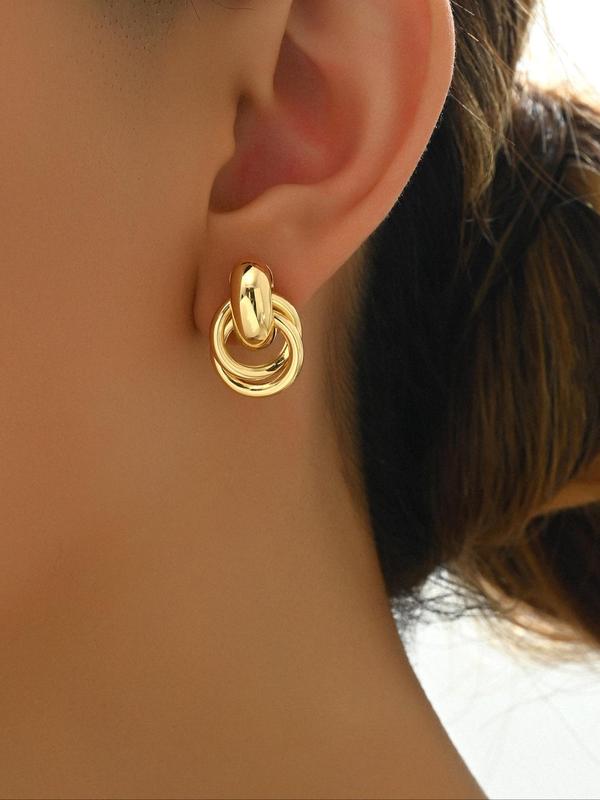 Elegant Knot Design Dangle Earrings for Women, Fashionable Minimalist Stud Earrings for Party & Daily Decor, Trendy All-match & Exquisite Vintage Jewelry for Gift, Gifts for Her 8