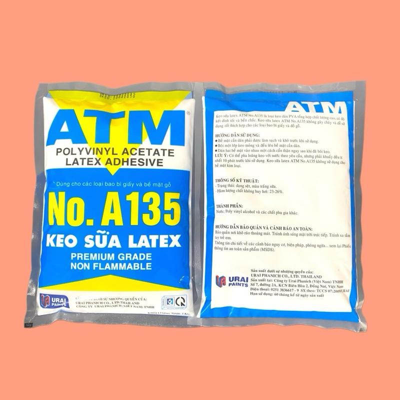 Keo sữa latex No.135 ATM và MTM chuyên dán giấy dán xốp dán simili dán giấy dán thảm chống thấm - Bịch 1KG giá tốt