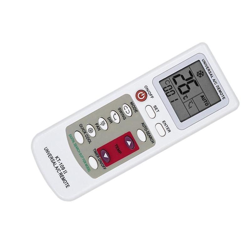 KT-109II Global Universal Air Conditioner A/C Remote Control LCD Display Max 12m Remote with Base 8