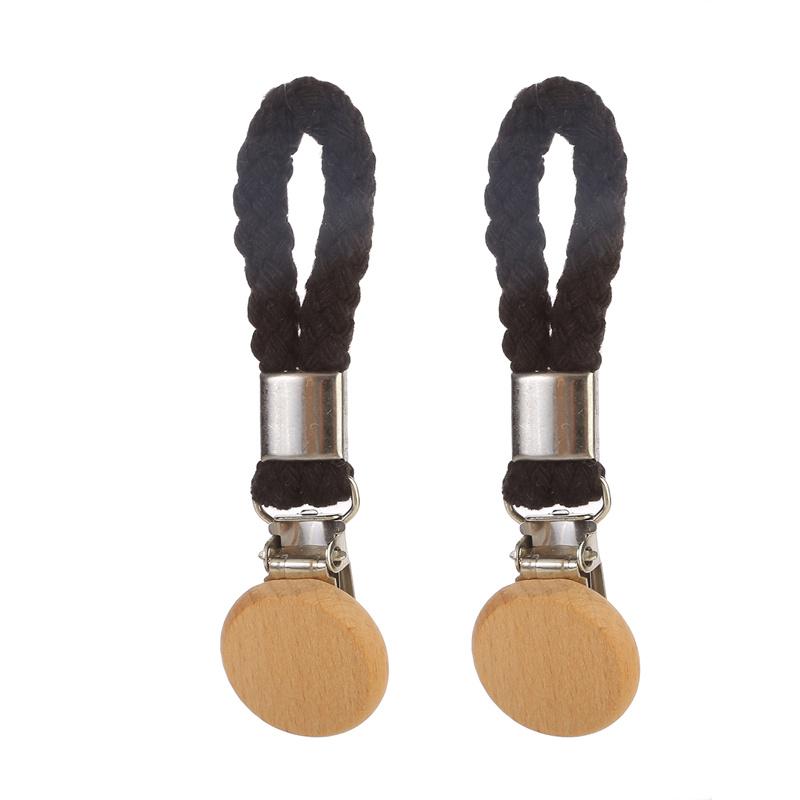 Product Introduction of Beige Corn Grain (6pcs/2PCS) Multifunctional Household Bathroom Storage Clip, Cotton Textile Rope Towel Clip 15