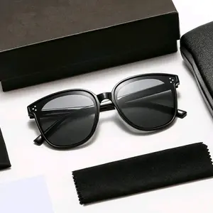 Kacamata hitam titik 3 wanita pria korea fashion mata kucing Eyewear Sunglasses