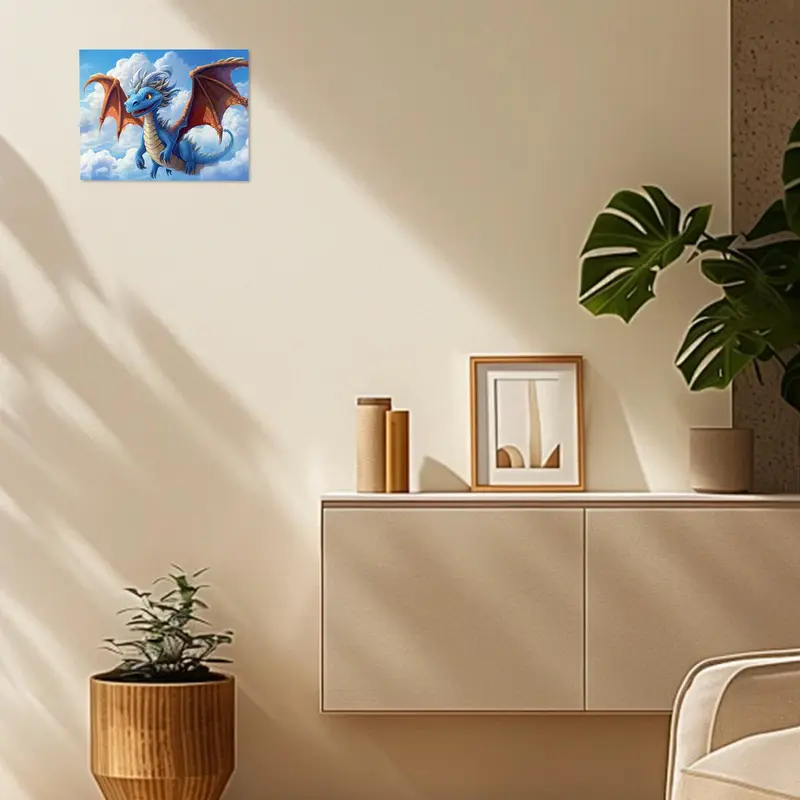 DIY Painting by Numbers Kit, Dragon Pattern DIY Oil Painting without Frame, Wall Art Decor for Home Living Room Bedroom 8