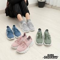 Gambar ELLORA Sneakers Wanita (36-40) Sepatu Sport Casual Anti Slip Bagus Keren Kece Elegant Bahan Mesh UB02 - Grey, 36 dari Ellora Sneakers Kab. Tangerang 2 Tokopedia