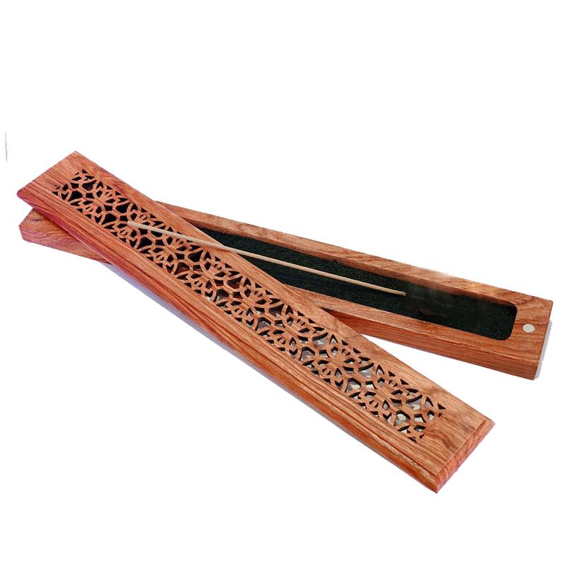 Đế Gỗ Xông Đốt Nhang Trầm Hương - Hộp Gỗ Hương Xông Nhang Trầm Hương Không Tăm 6
