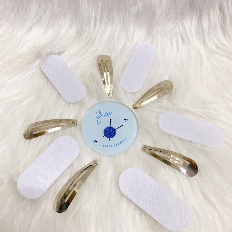  Phôi kẹp tóc giọt nước làm handmade kẹp tóc trơn 